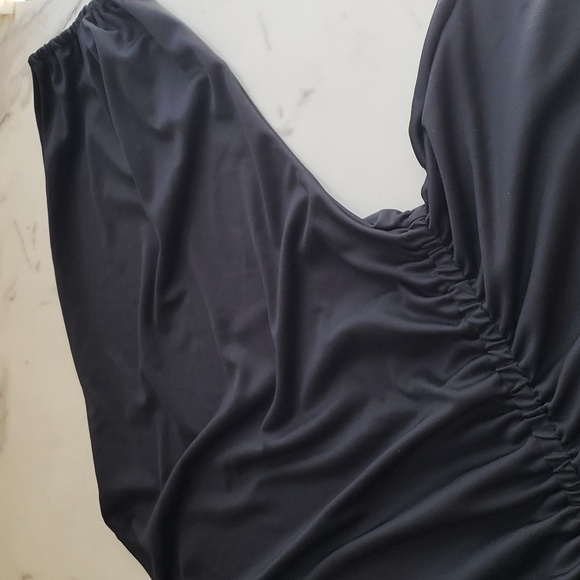 KOH KOHLong  One Shoulder Flowy 3/4  Sleeve Maxi Dress in Black Size M - Picture 10 of 14